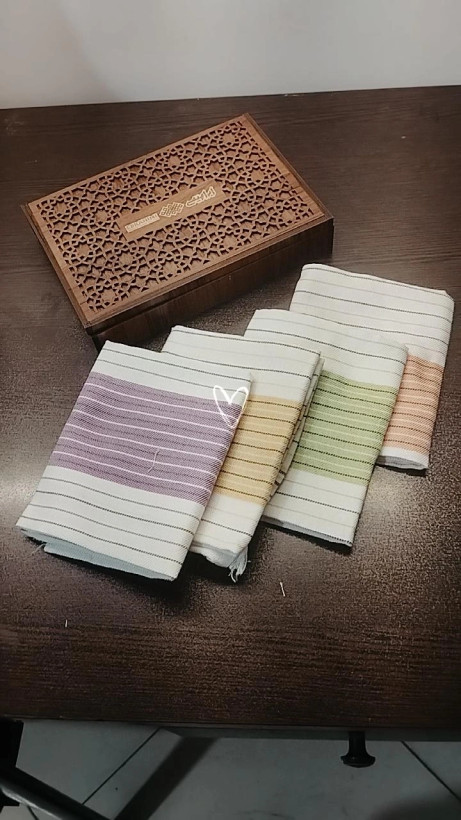 دستمال یزدی ابراهیمی سایز 45 در 45 بسته 4 عددی