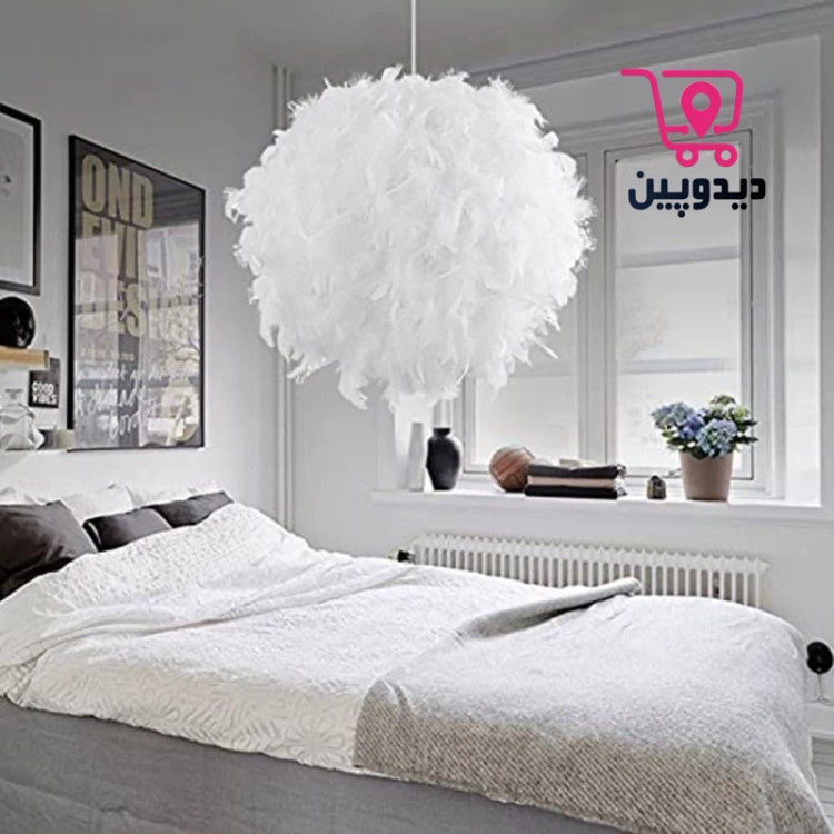 لوستر پر مدرن چراغ آویز پر